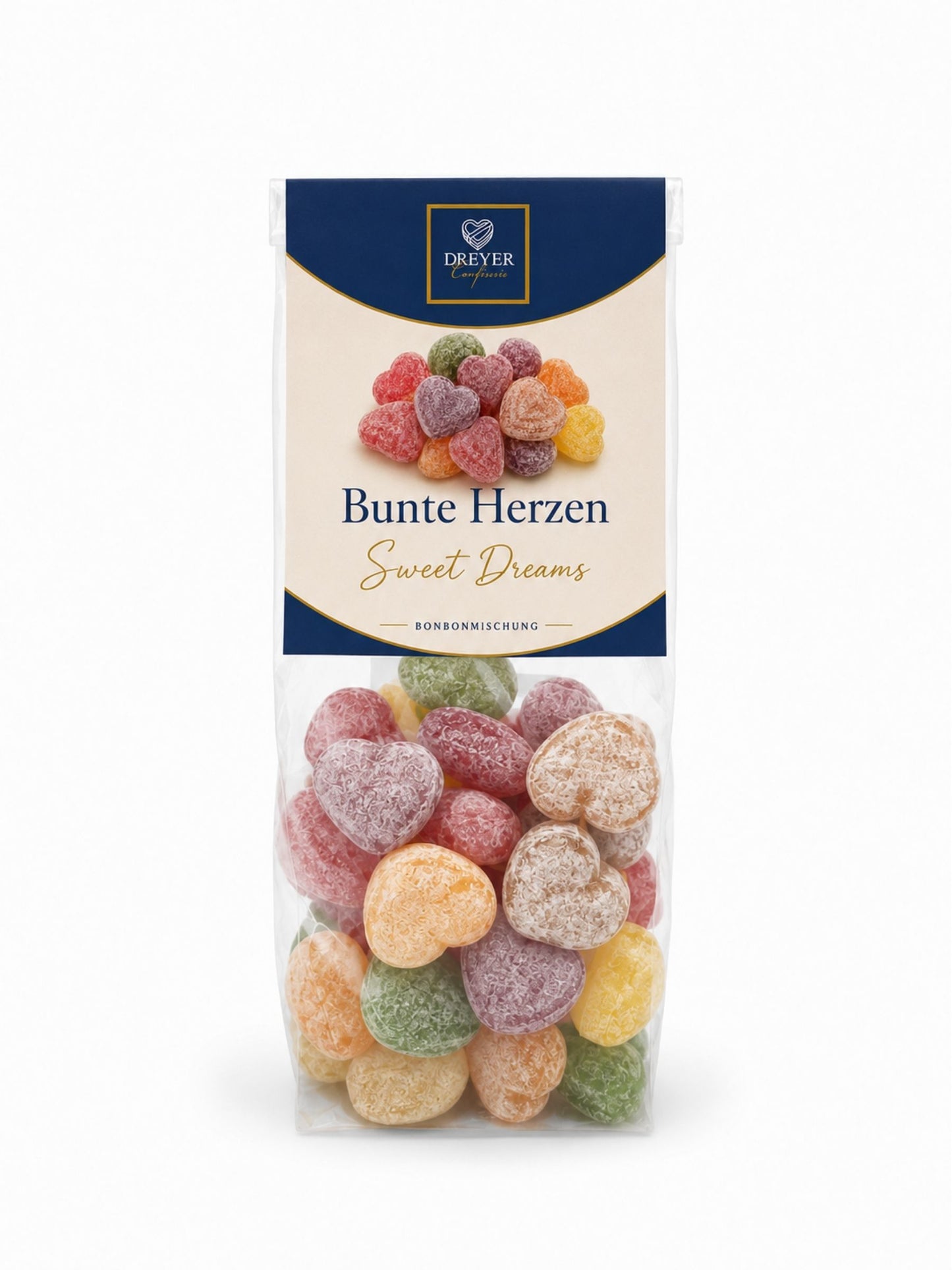 Bunte Herzen Bonbonmischung 125g Dreyer Confiserie Bonbon-Bar