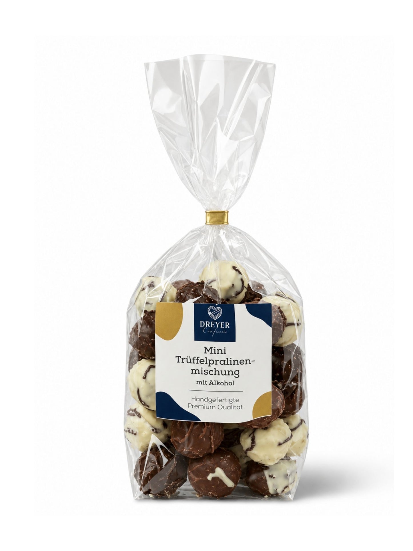 Trüffelpralinen mit Alkohol 150g – Mini Trüffelpralinenmischung von der Dreyer Confiserie