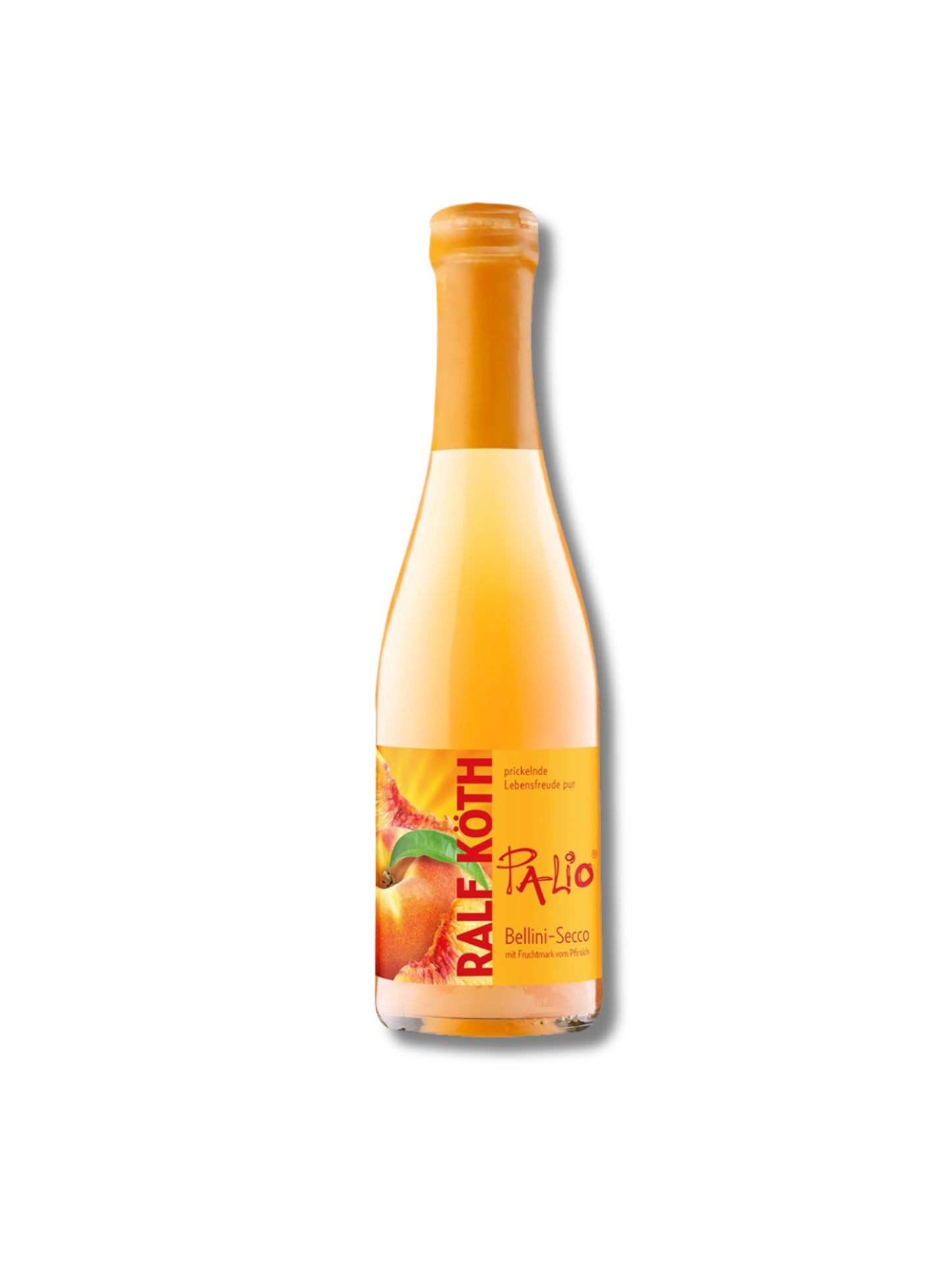 Palio Pfirsich-Bellini Secco Piccolo 0,2 l – fruchtiger Sommer-Secco mit Pfirsichnote von Wein & Secco Köth, erhältlich in der Dreyer Confiserie in Hameln.