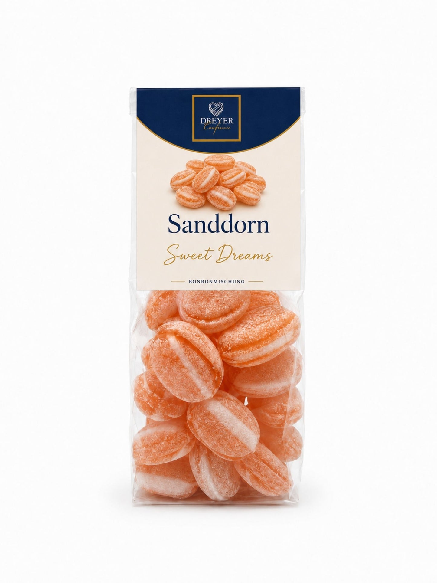 Sanddorn gefüllt Bonbons 125g Dreyer Confiserie