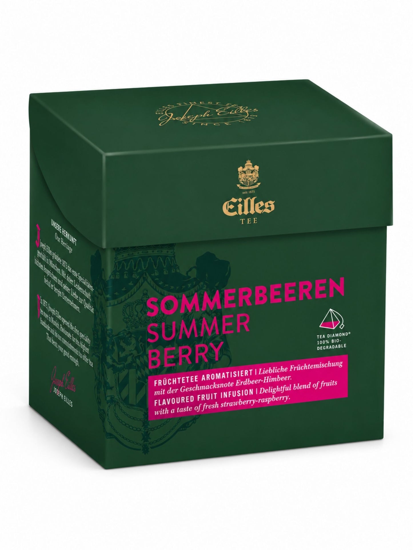 Sommerbeeren Tea Diamond 20er Box 80g EILLES Früchtetee Erdbeere Himbeere