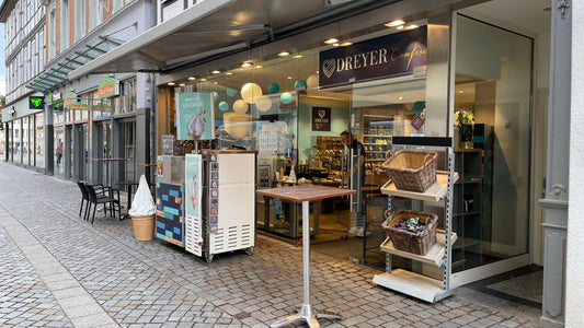 Ladenlokal der Dreyer Confiserie in der Bäckerstraße in Hameln