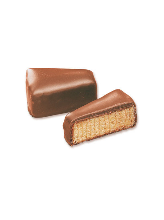 Produktbild von den Baumkuchen-Spitzen Vollmilch 100 g von Grand-Cru – feiner,-schichtweiser Baumkuchen mit Milchschokolade.