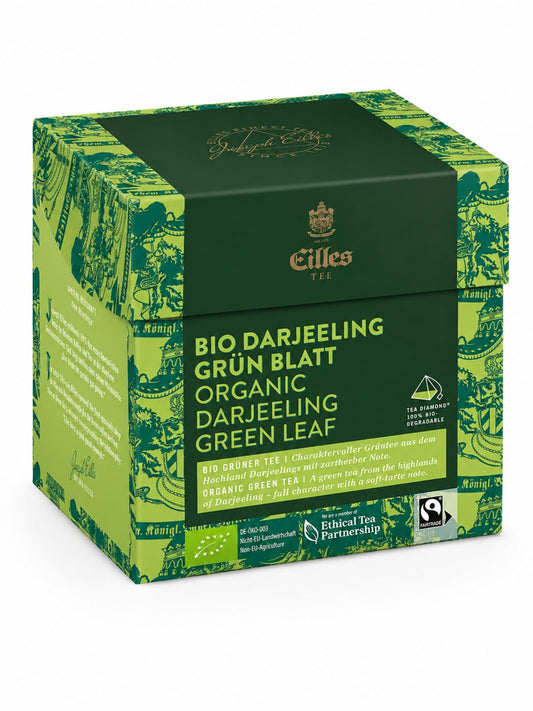 BIO Darjeeling Grün Tea Diamond 20er Box 50g EILLES Bio Grüner Tee