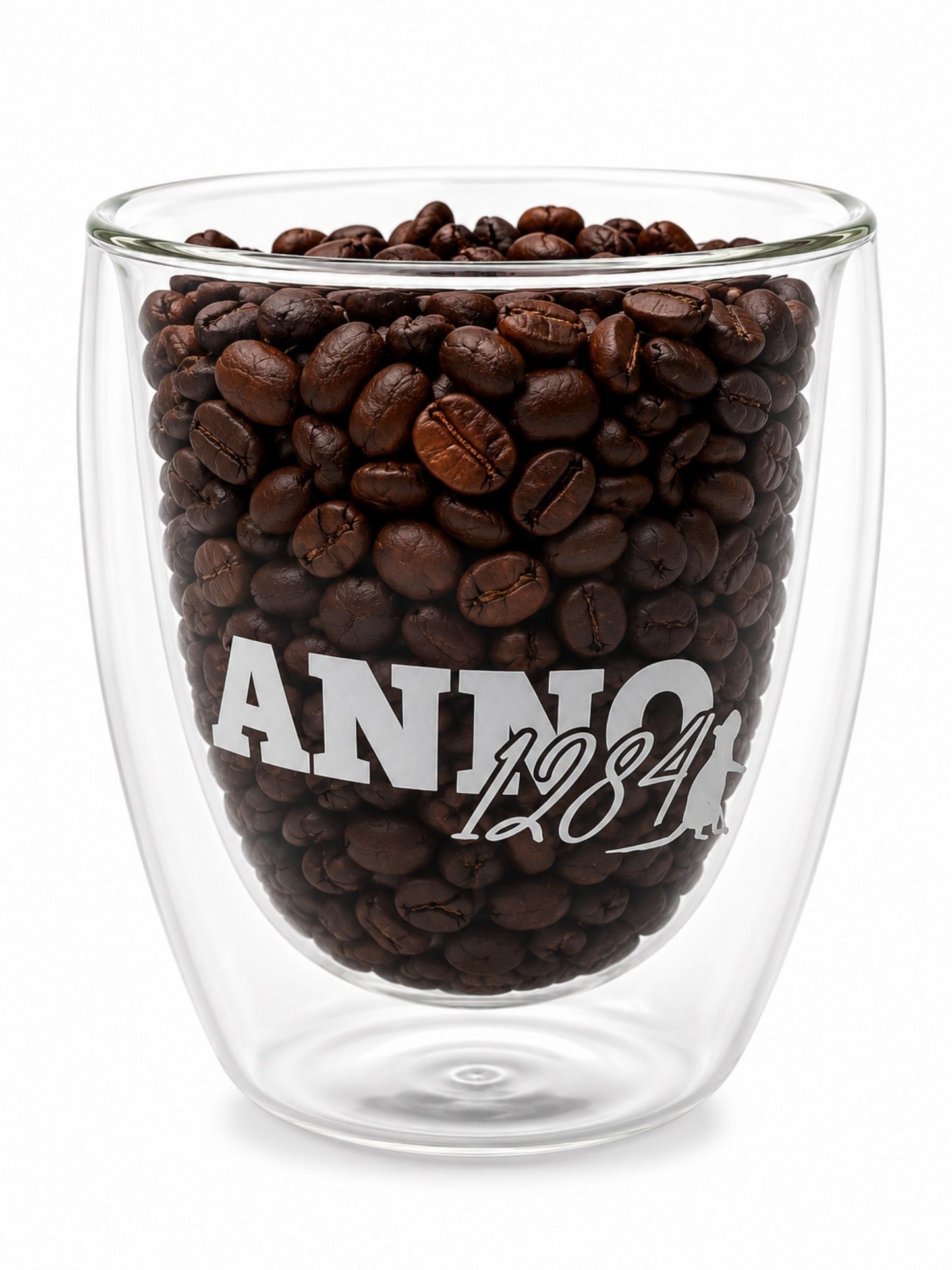 Cappuccino-Glas Hameln 250ml mit ANNO-1284-Motiv
