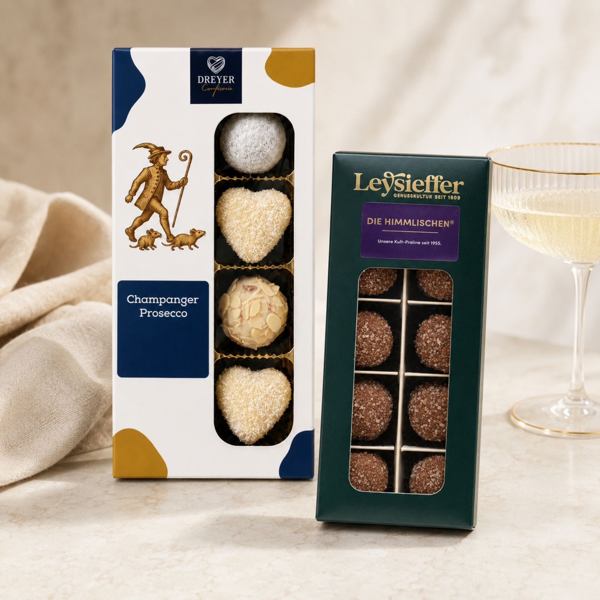 Champagner-Pralinen und Sahnetrüffel zum Muttertag