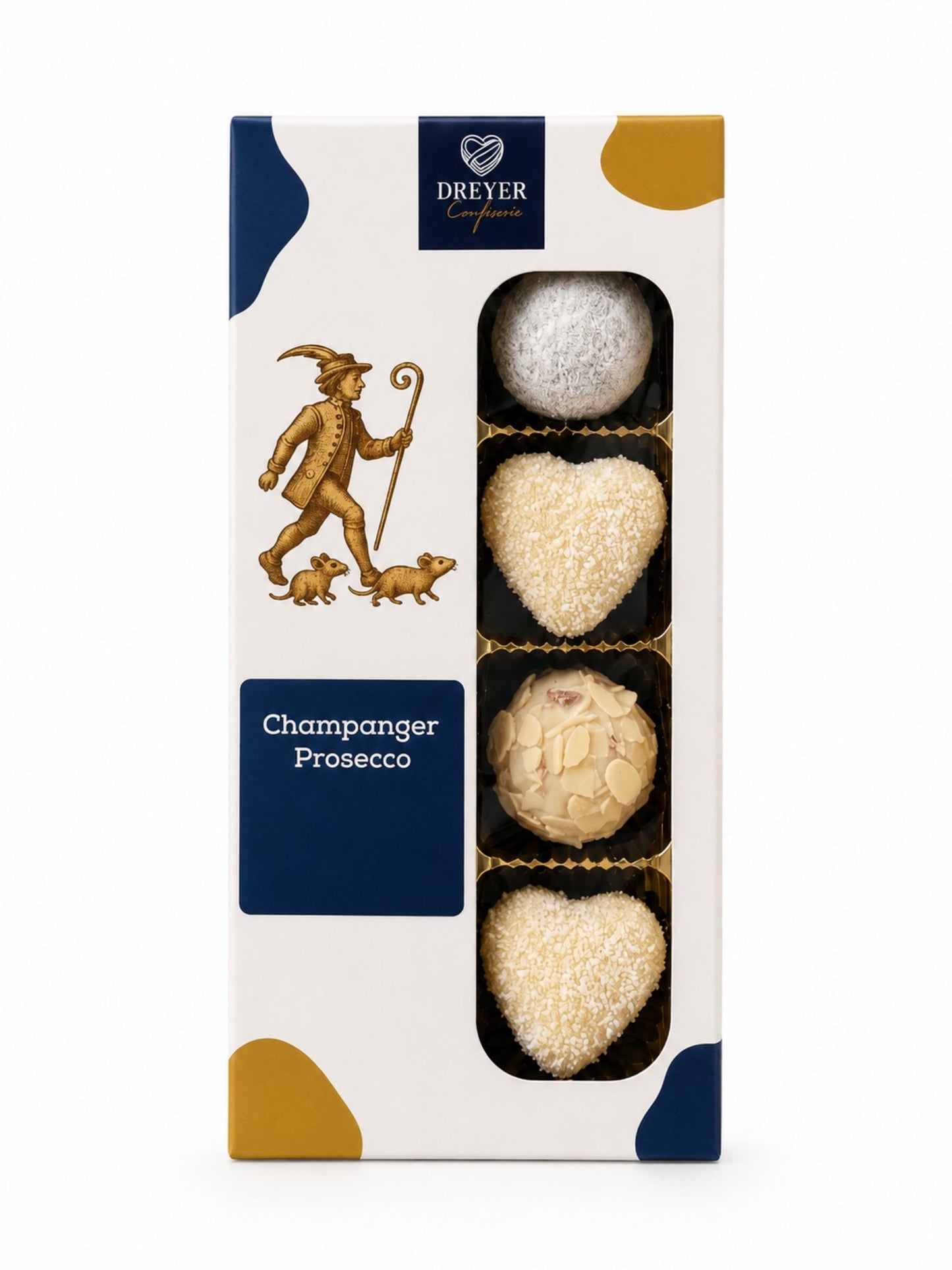 Champagner-Prosecco Pralinen mit Alkohol 95g von der Dreyer Confiserie