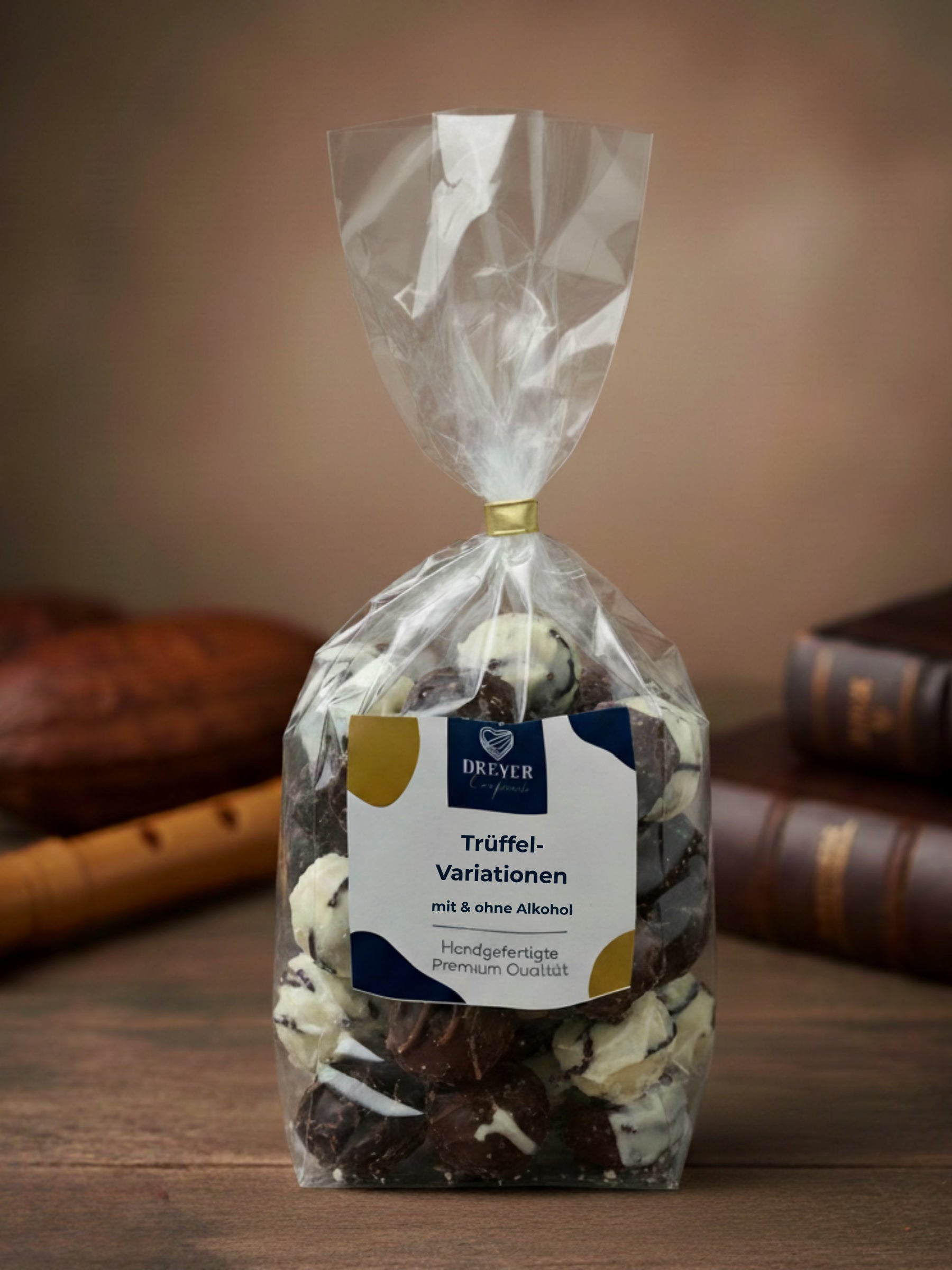Trüffelpralinen mit und ohne Alkohol Dreyer Confiserie 220g Geschenkmischung