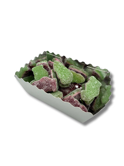 Weihnachts-Schaumzucker 150 g – bunte Schaumzuckerfiguren in weihnachtlichen Formen, ideal als festliche Nascherei, erhältlich in der Dreyer Confiserie in der Rattenfängerstadt Hameln.