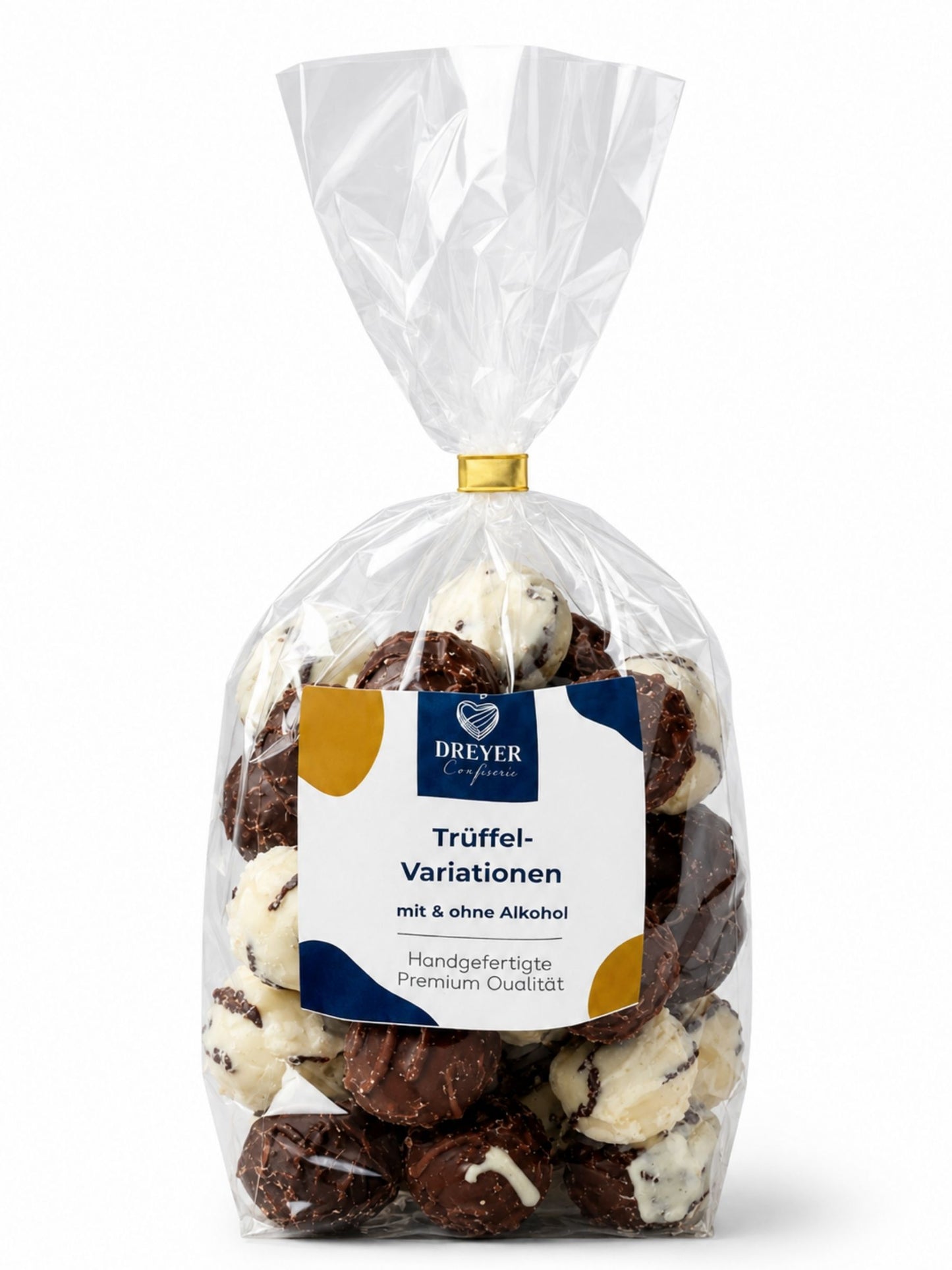Trüffelpralinen mit und ohne Alkohol Dreyer Confiserie 220g