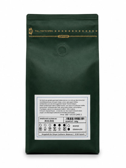 Schonkaffee entkoffeiniert gemahlen 500g von der Dreyer Confiserie Rückseite