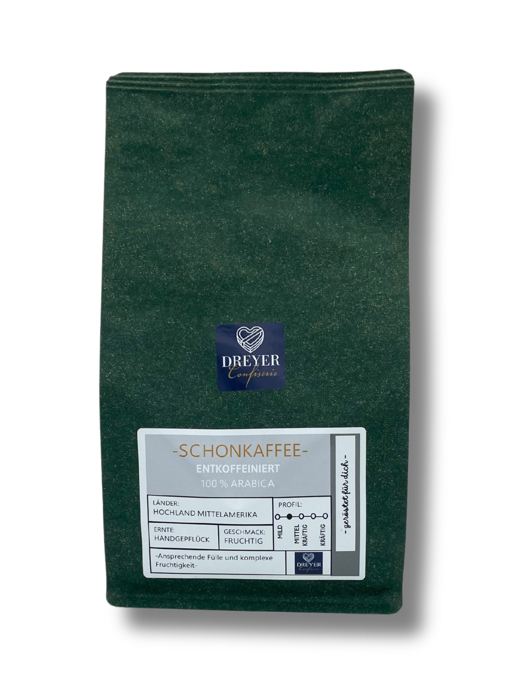 
Schonkaffee entkoffeiniert gemahlen 500g von der Dreyer Confiserie