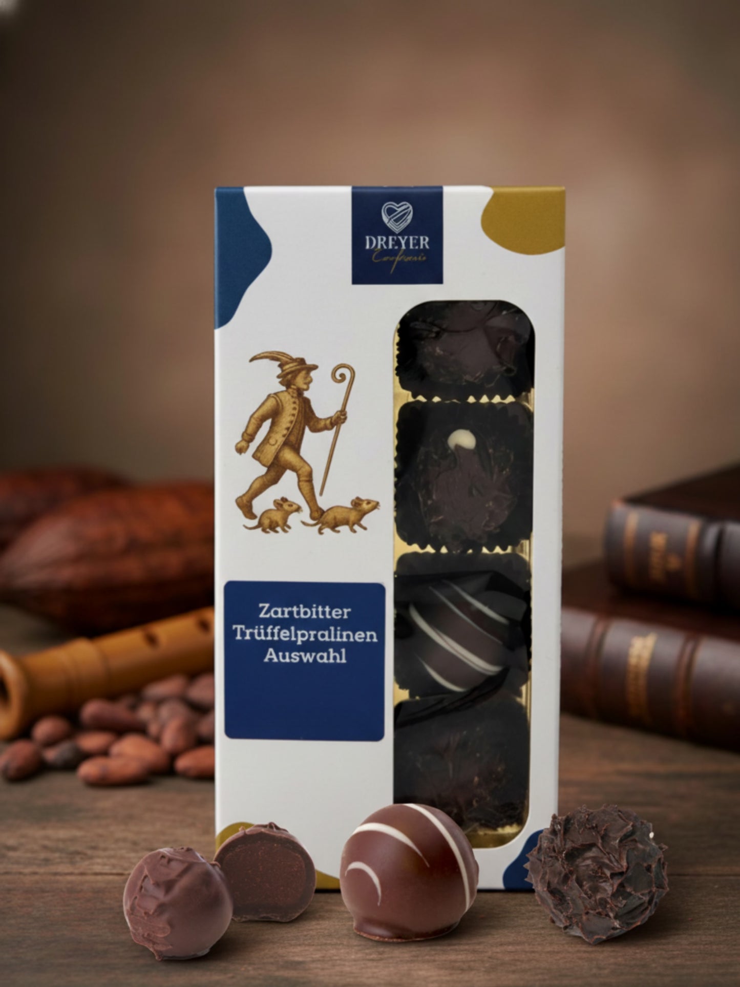 Zartbitter Trüffelpralinen 100g Dreyer Confiserie