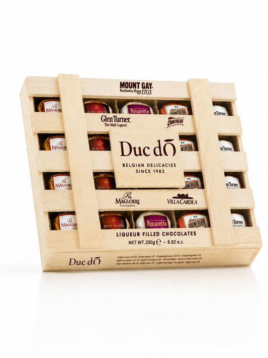 Duc d’O Likörpralinen Holzkiste 250g
