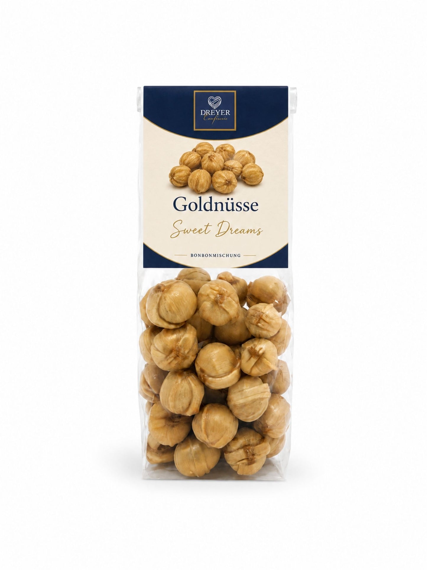 Goldnüsse Bonbons 125g Dreyer Confiserie