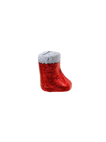 Heilemann Knickebein-Stiefelchen Edelbitter 19 g – kleine Schokoladenfigur aus Edelbitter-Schokolade mit flüssiger Knickebein-Füllung, ideal als weihnachtliche Aufmerksamkeit und den bunten Teller, erhältlich in der Dreyer Confiserie Hameln.