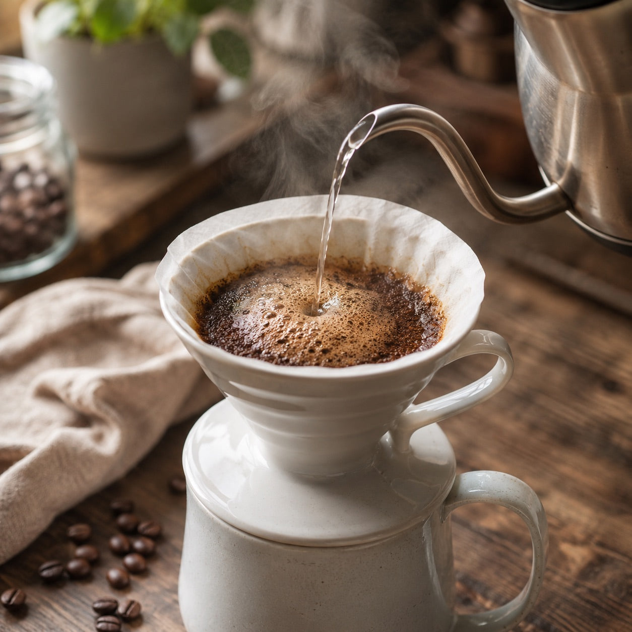 Espresso-Zubereitung im Siebträger mit goldener Crema
