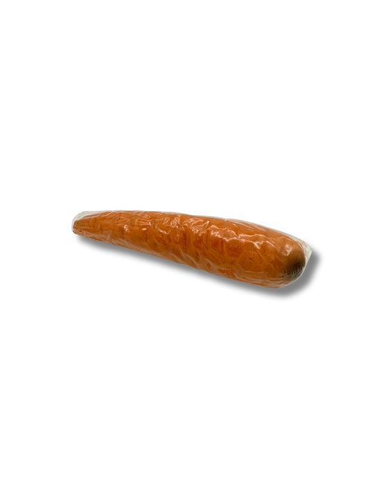 Karotte Marzipan 50g – Edelmarzipan in Karottenform, hergestellt von der Odenwälder Marzipan Konditorei .