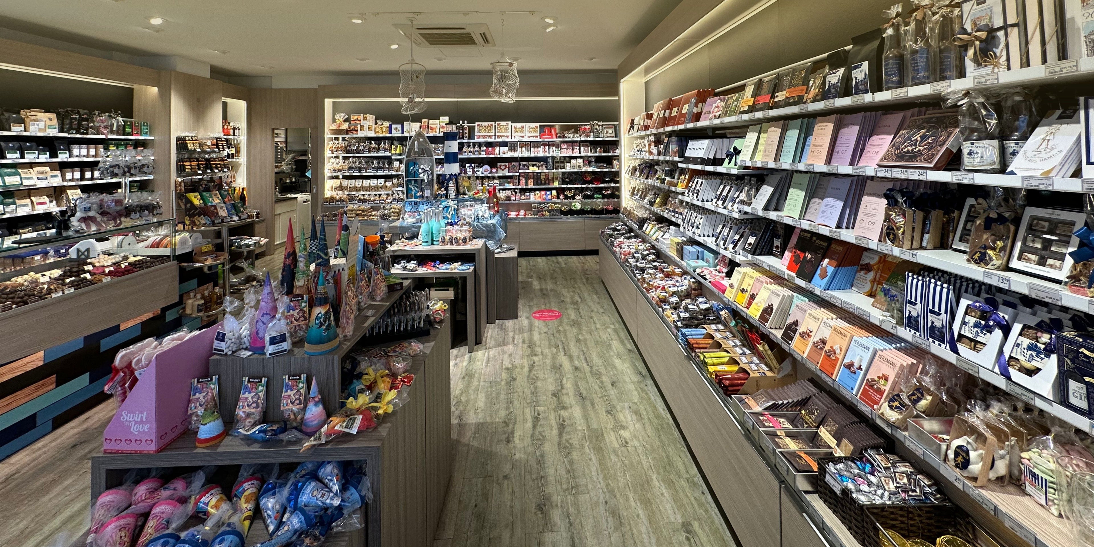 Innenansicht des Ladenlokals der Dreyer Confiserie in der Bäckerstraße Hameln