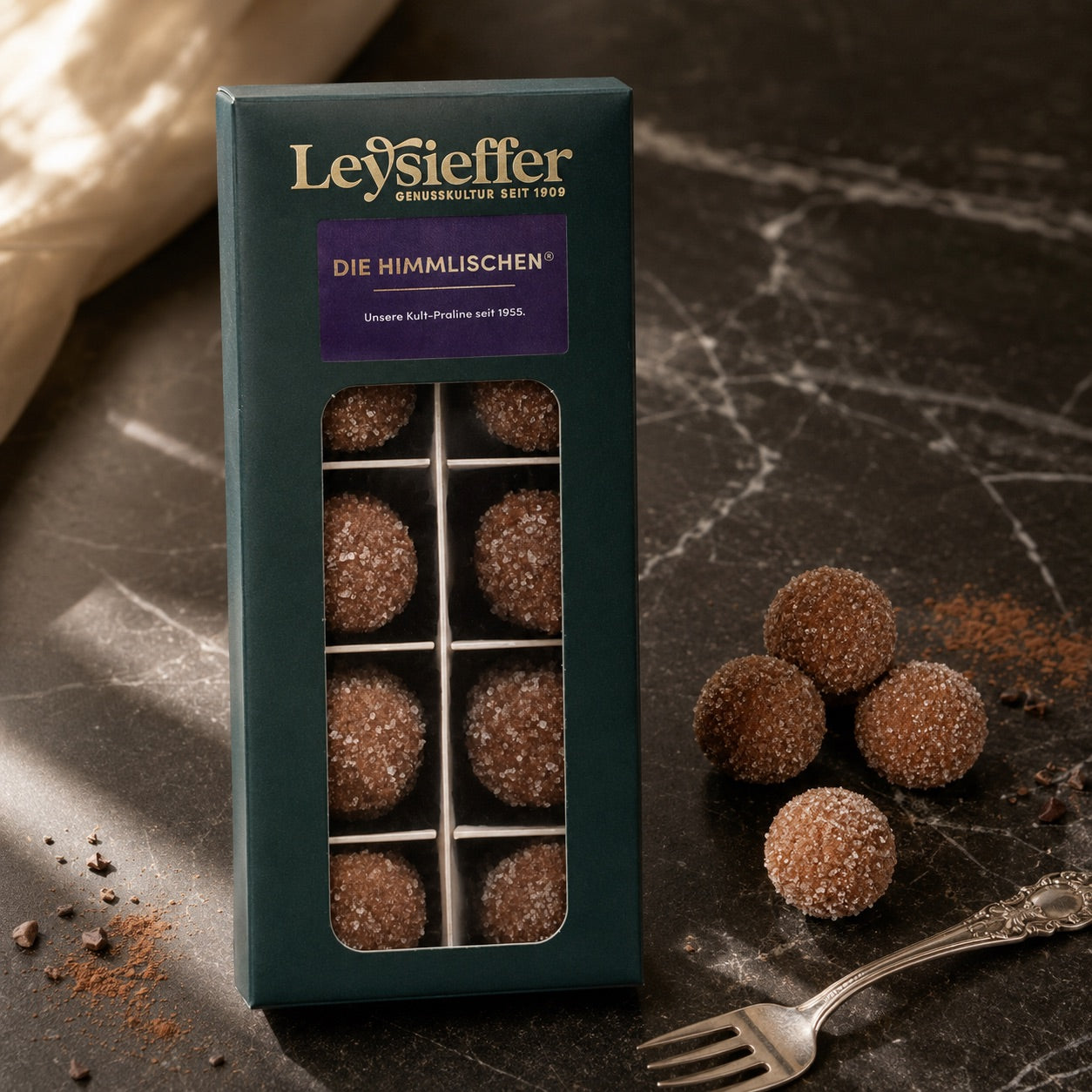 Leysieffer Die Himmlischen Sahnetrüffel Packung Nahaufnahme