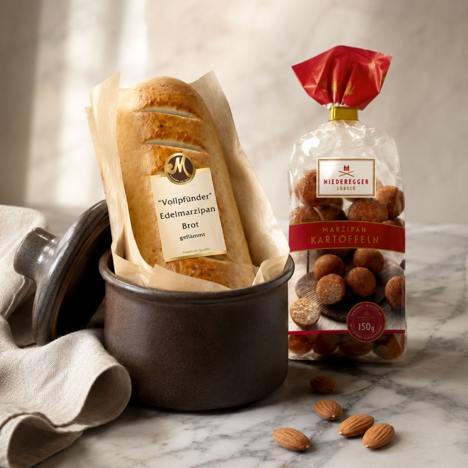 Marzipan luftdicht und kühl gelagert für lange Frische