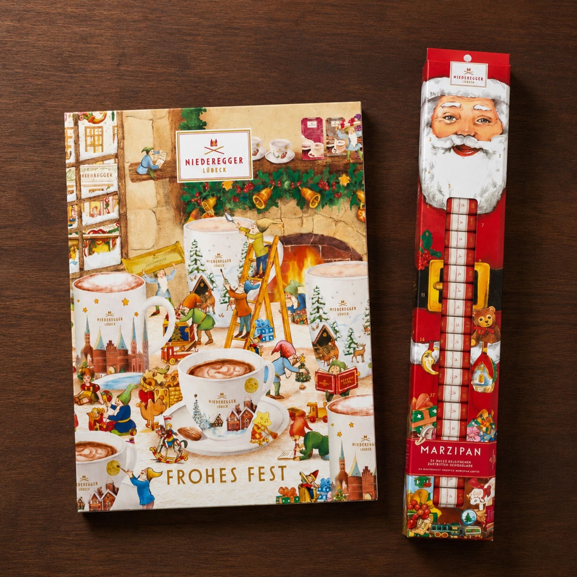 Marzipan-Adventskalender und Themen-Editionen von Niederegger