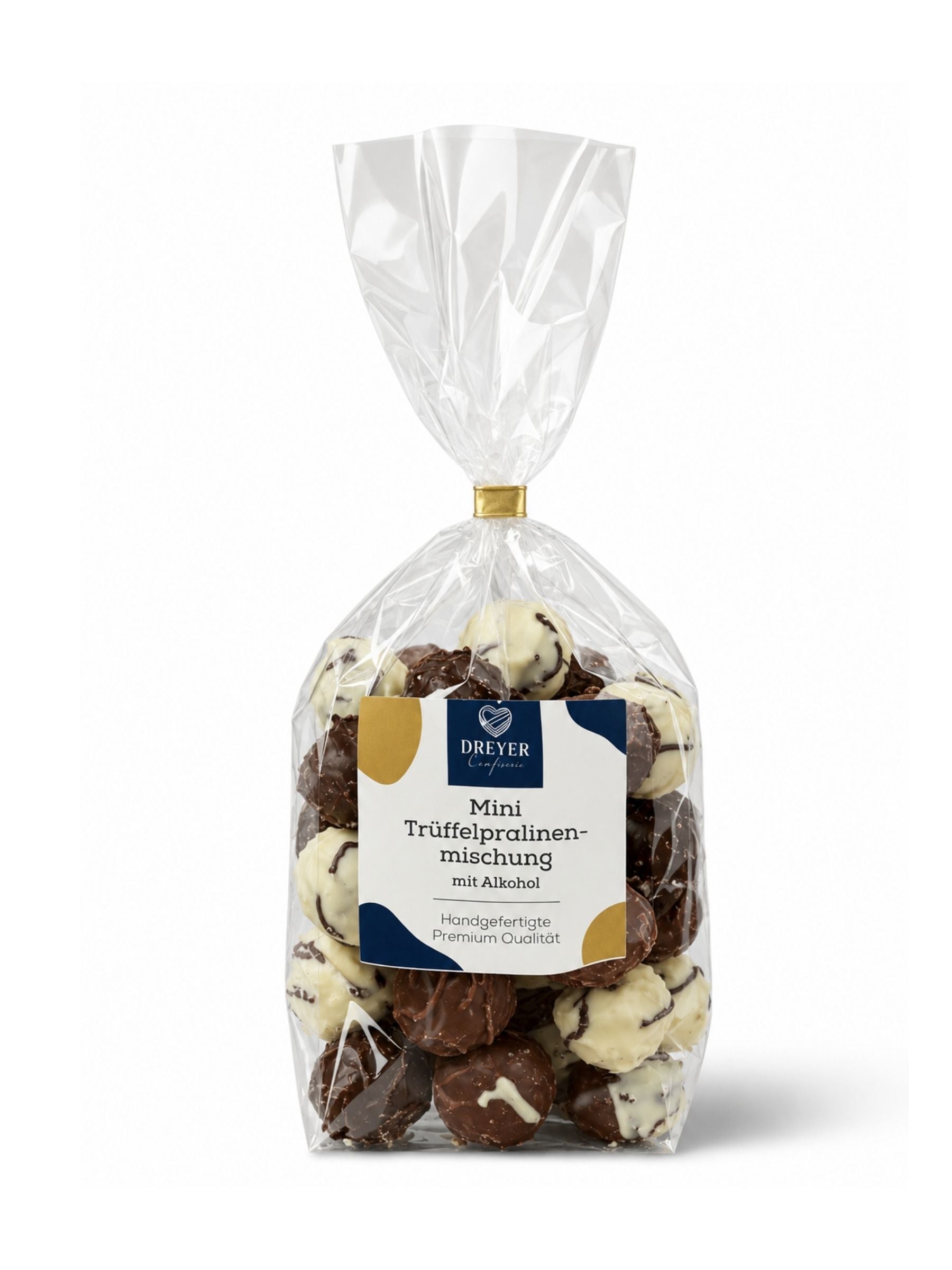 Trüffelpralinen mit Alkohol 150g – Mini Trüffelpralinenmischung von der Dreyer Confiserie