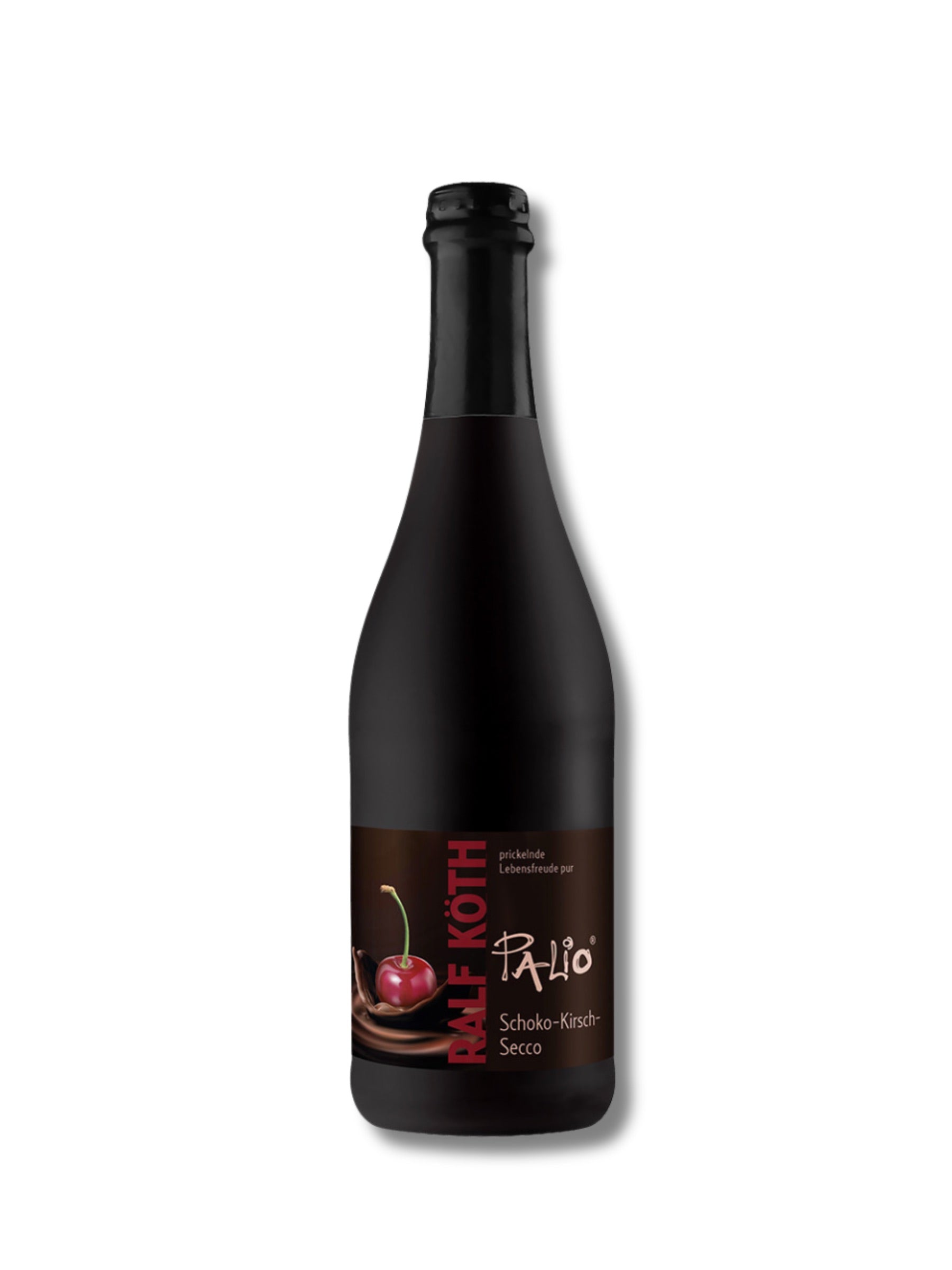 Palio Schoko-Kirsch Secco 0,75 l – Secco mit Rotwein, Schokolade und Kirschgeschmack von Wein & Secco Köth, erhältlich in der Dreyer Confiserie in Hameln.