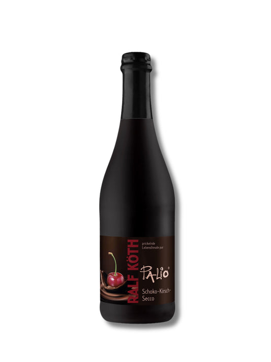 Palio Schoko-Kirsch Secco 0,75 l – Secco mit Rotwein, Schokolade und Kirschgeschmack von Wein & Secco Köth, erhältlich in der Dreyer Confiserie in Hameln.