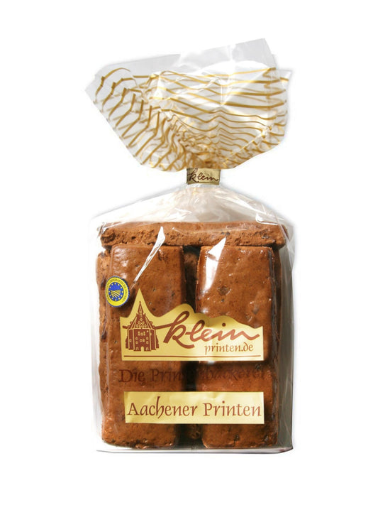 Kräuter-Schnitt-Printen 200 g – klassische Aachener Printen von der Printenbäckerei Klein mit feinen Gewürzen, erhältlich in der Dreyer Confiserie in der Rattenfängerstadt Hameln.