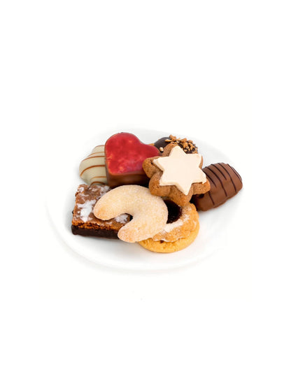 Produktfoto Weihnachtsgebäck-Mischung 100 g von Peters Pralinen.