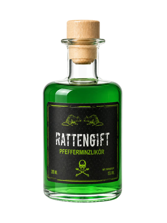 Rattengift Pfefferminzlikör 200ml 15% Vol Dreyer Confiserie