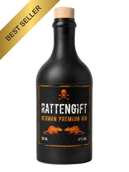 Rattengift Premium Gin Zitrus 500ml 47% Vol Dreyer Confiserie