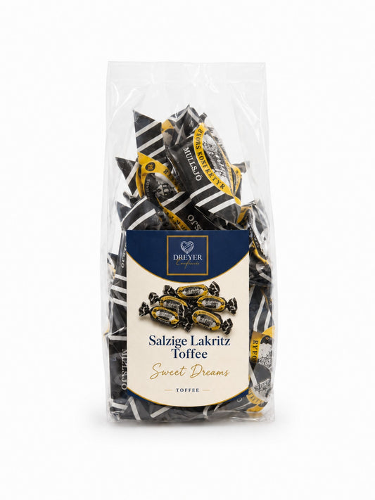 Salzige Sahne-Lakritz-Toffees 200g Dreyer Confiserie