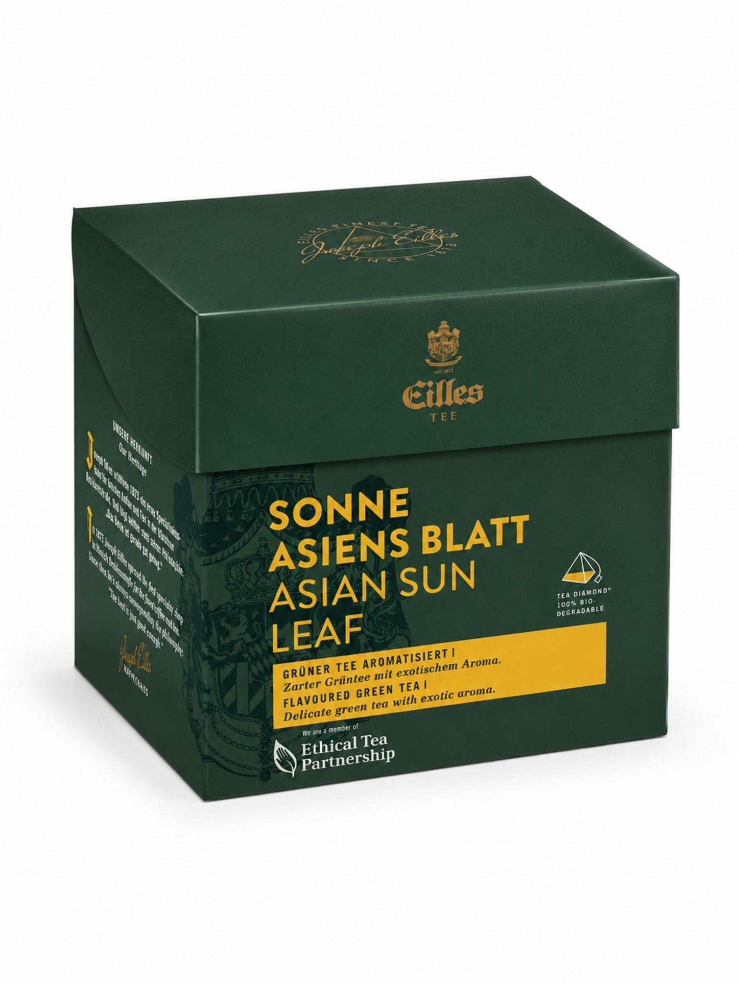 Sonne Asiens Tea Diamond 20er Box 50g EILLES aromatisierter grüner Tee