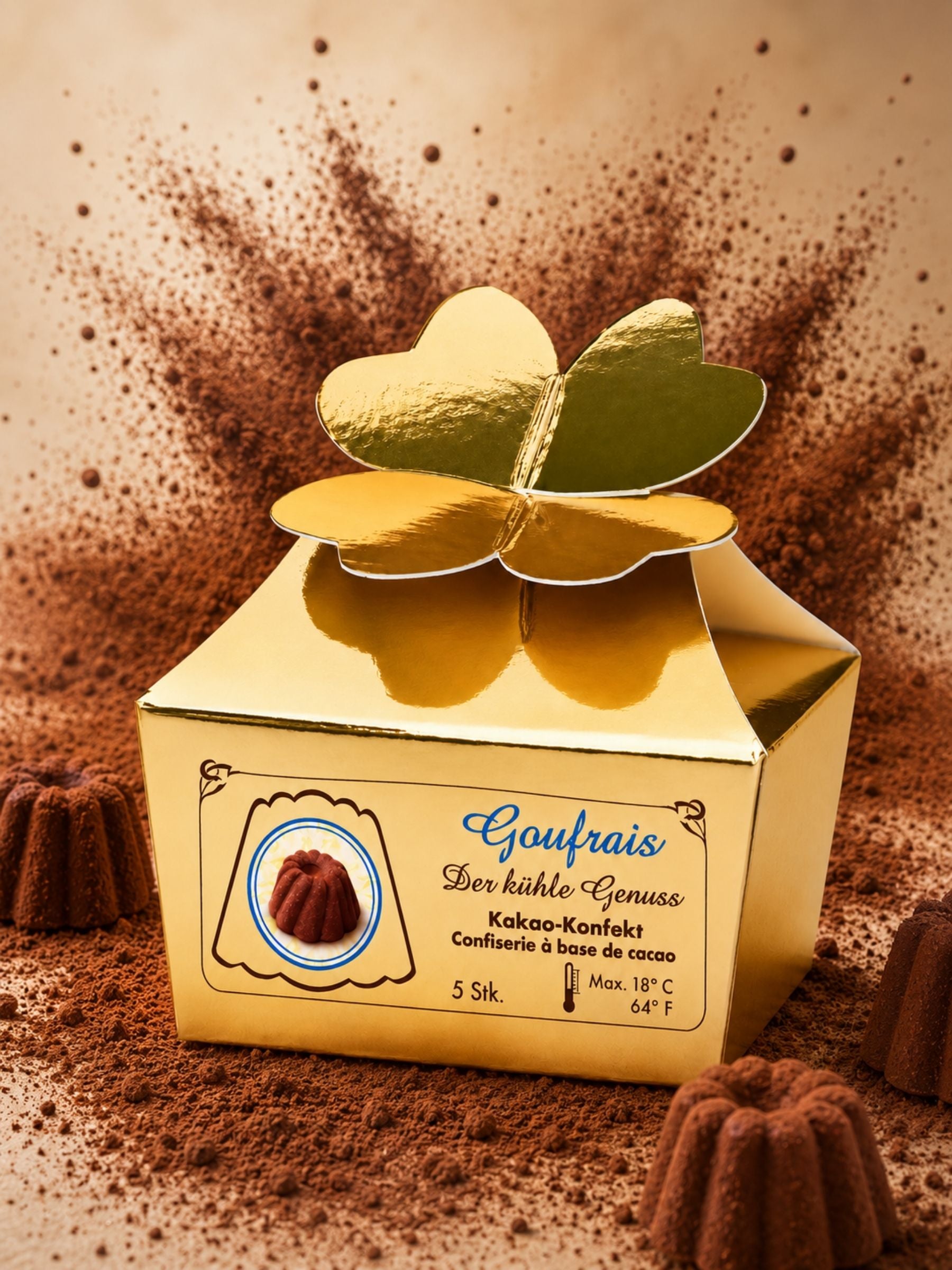 Verkaufsbild Gugelhupf 5er Kleinpäckchen 37,5g GOUFRAIS Kakaokonfekt
