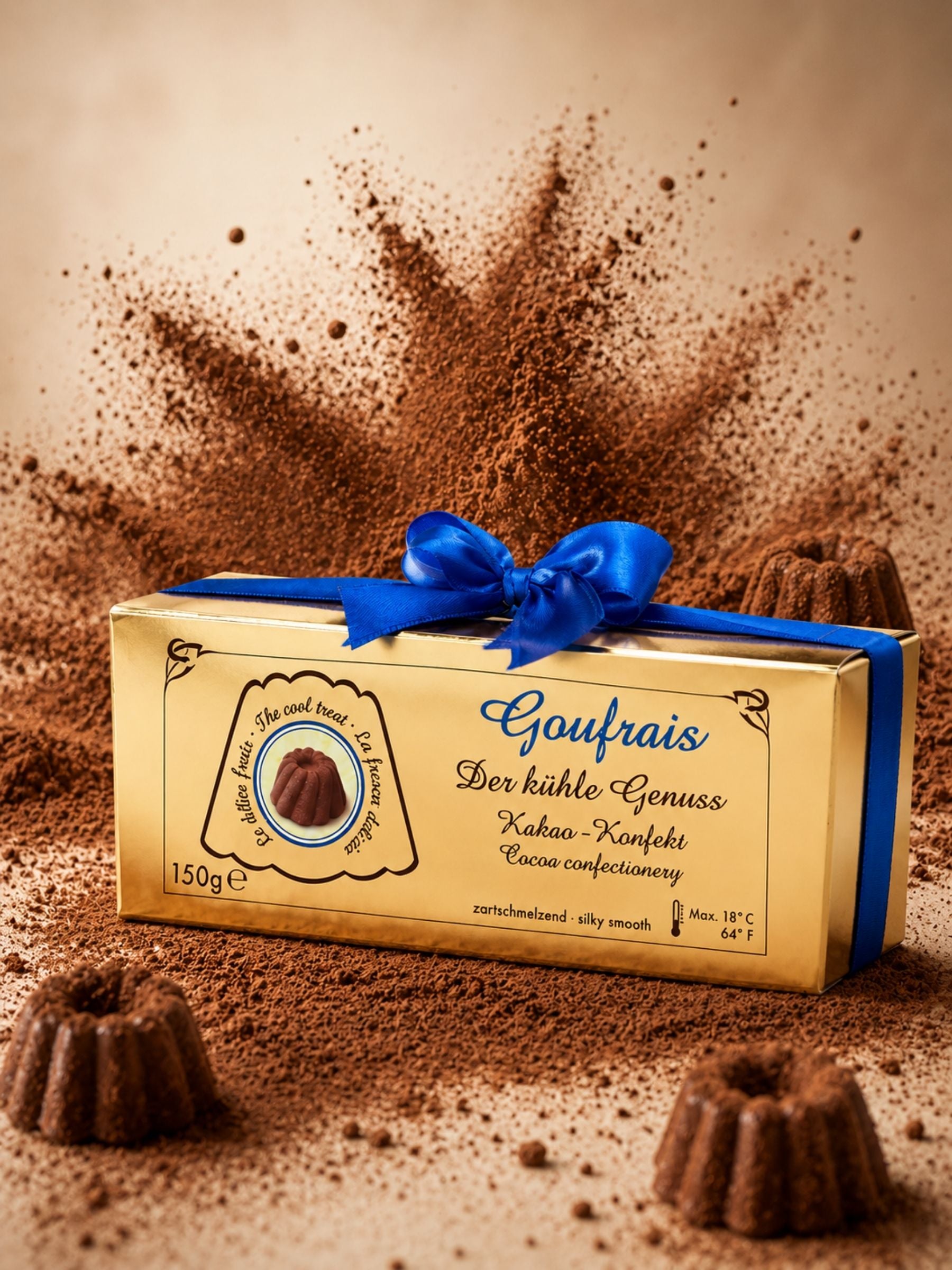 Verkaufsbild von Gugelhupf Geschenkpäckchen 150g GOUFRAIS Kakaokonfekt
