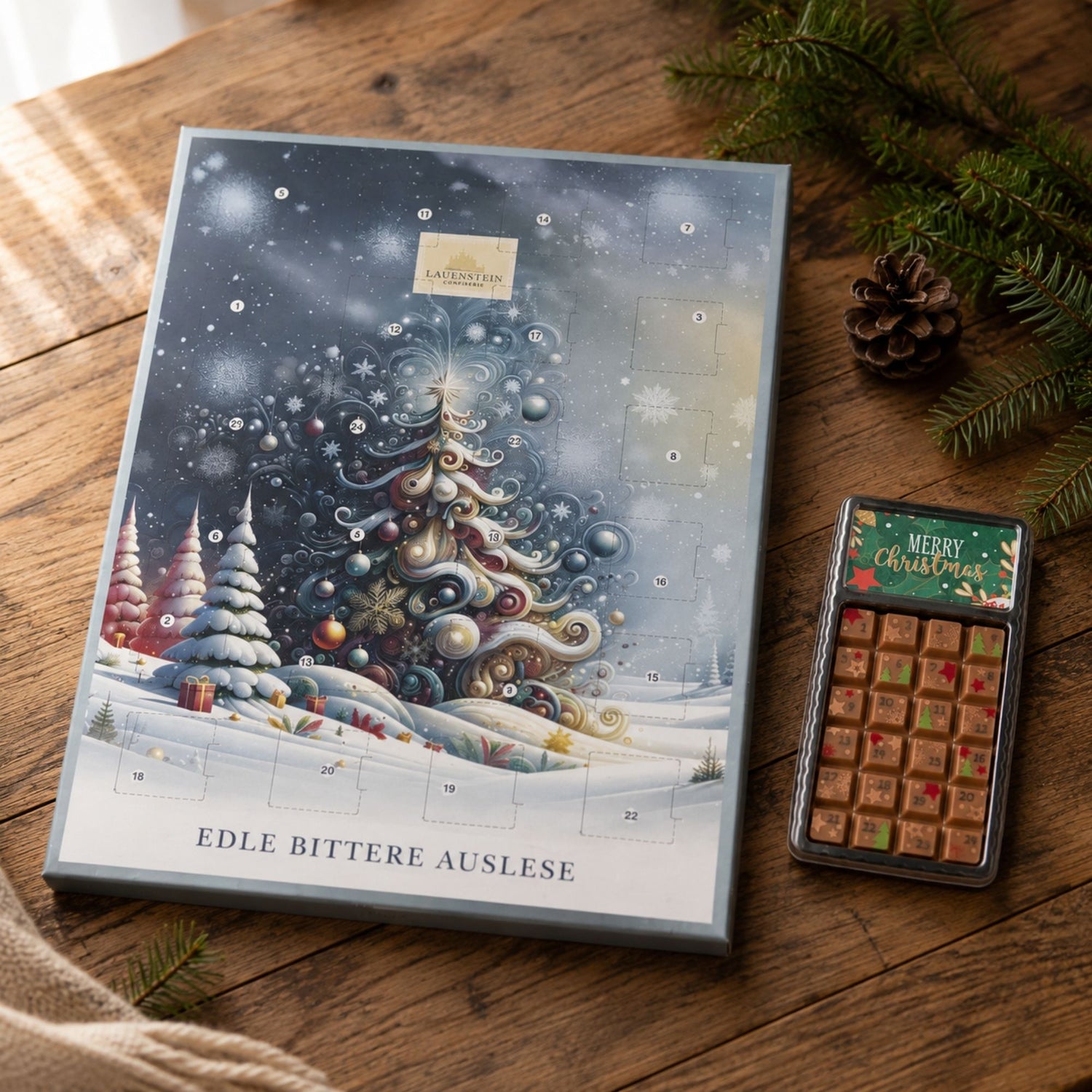 Tradition des Schokoladen-Adventskalenders in der Vorweihnachtszeit